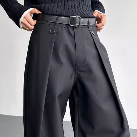 tucked wide voluminous slacks　VM1153