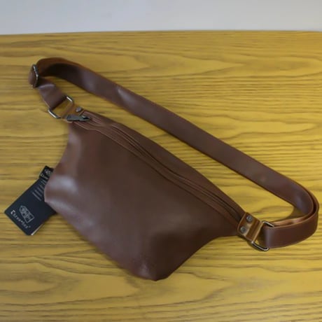 minimal leather body bag /3color　VG1198