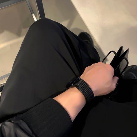 minimal wide sweat pants /4color　VG1114