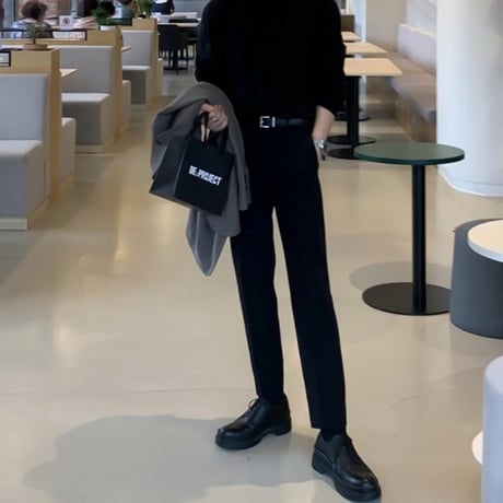 minimal straight ankle slacks　VG1051