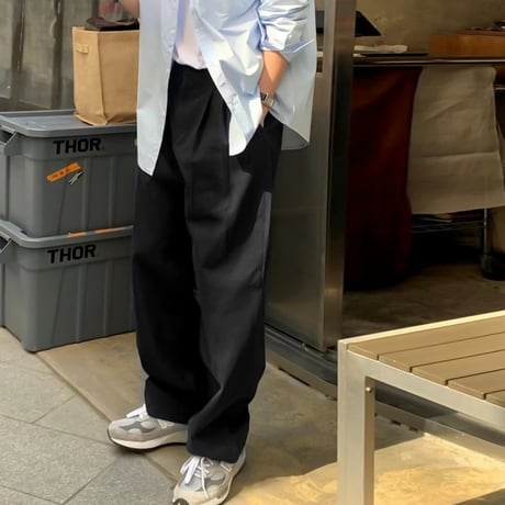 2-tuck wide pants /2color　VG1080