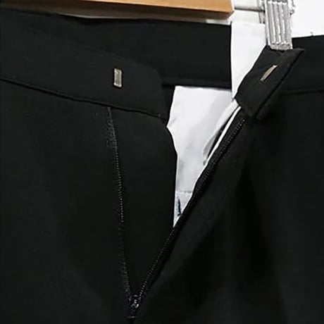 hem slit straight slacks /2color　VG1256