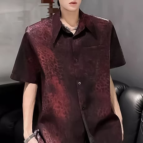 shadow animal pattern loose shirt　VM1164