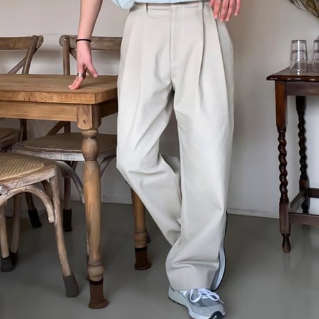 2-tuck wide pants /2color　VG1080