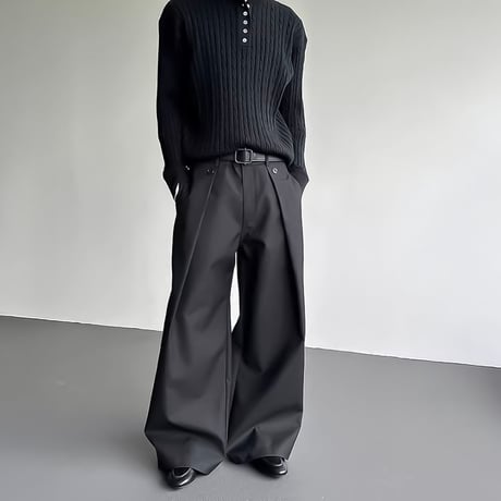 tucked wide voluminous slacks　VM1153