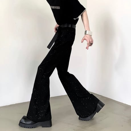 glittering flare trousers　VM1119
