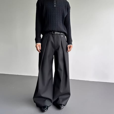 tucked wide voluminous slacks　VM1153