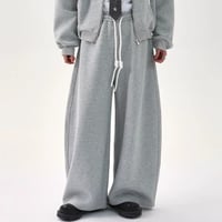 rope string wide sweat pants /2color　VG1067