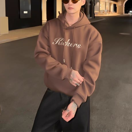script logo hoodie /3color　VG1190
