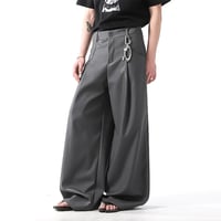 deep tucked drape slacks /2color　VM1008