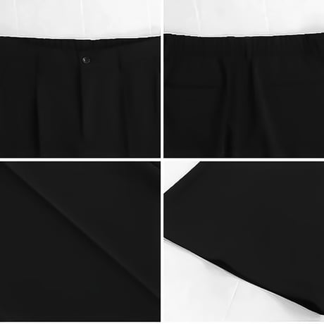 minimal tucked wide slacks　VM1124