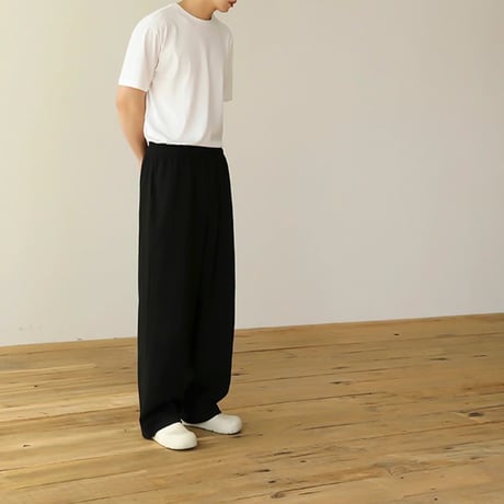 wide straight sweat pants /2color　VG1061