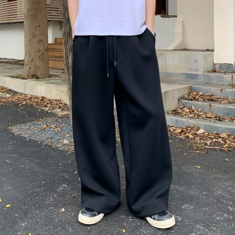 relax straight sweat pants /2color　VG1065