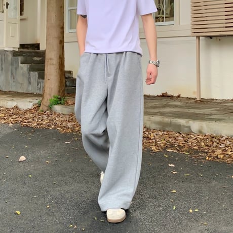 relax straight sweat pants /2color　VG1065