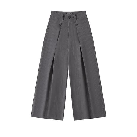 striped wide wrap slacks　VG1296