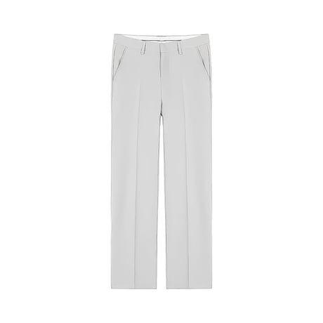 minimal straight center press slacks /2color　VG1316