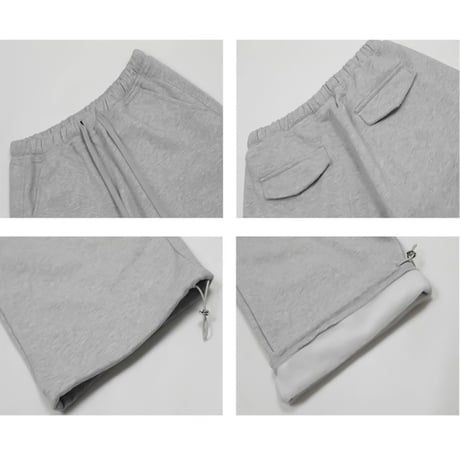 adjustable hem loose sweat pants /3color　VG1097