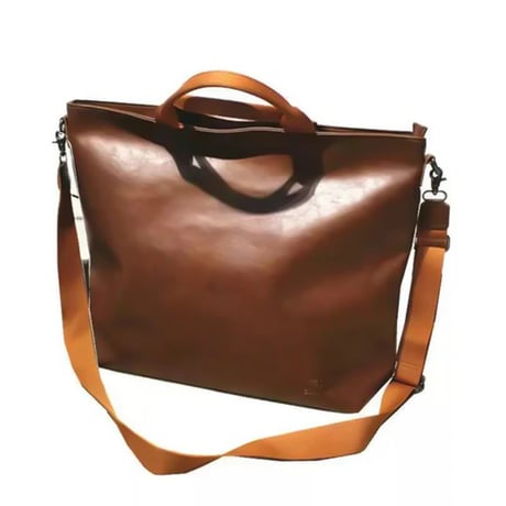 simple leather 2way tote bag /4color　VG1199