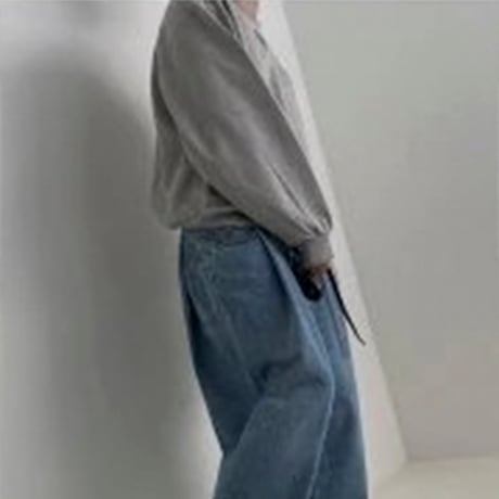 shoulder tuck volume sleeve sweatshirt /2color　VG1168
