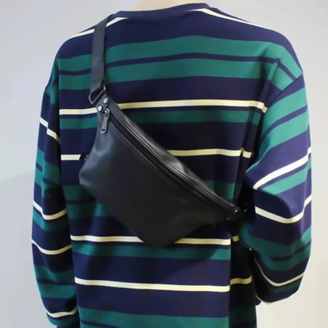 minimal leather body bag /3color　VG1198