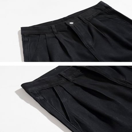 tuck straight denim pants　VG1074