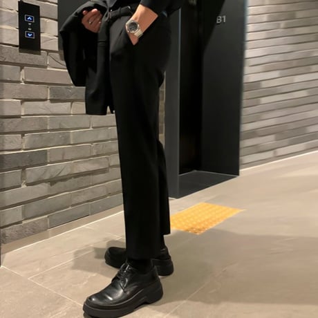 minimal straight ankle slacks　VG1051