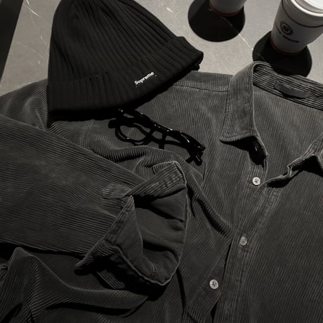 washed corduroy oversized shirt /5color　VG1184