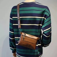 minimal pu leather cross bag /3color　VG1211