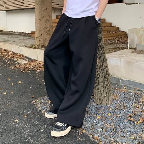 relax straight sweat pants /2color　VG1065