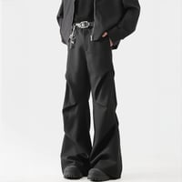 drape curved wide slacks /2color　VM1102