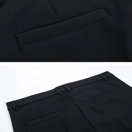 minimal straight ankle slacks　VG1051