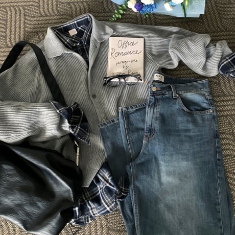 vintage wash straight fit denim　VG1178