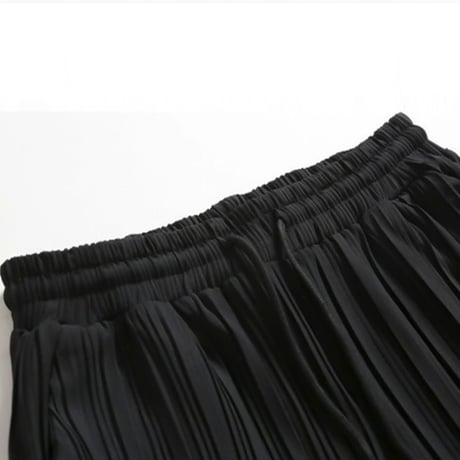 pleats straight easy pants /2color　VG1073