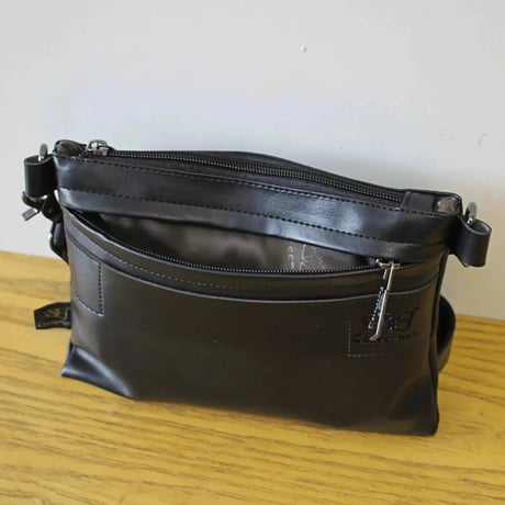 minimal pu leather cross bag /3color　VG1211