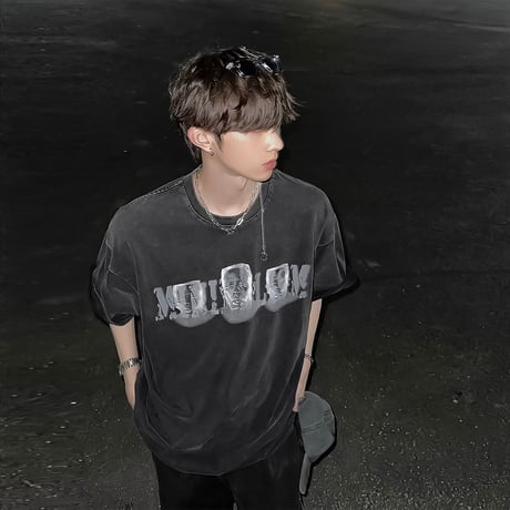 vintage wash graphic tee　VG1309