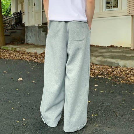relax straight sweat pants /2color　VG1065