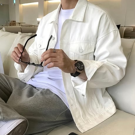 oversized white jacket　VG1332