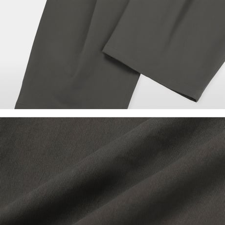 overfit curved wide slacks /4color　VG1120