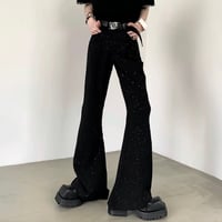 glittering flare trousers　VM1119