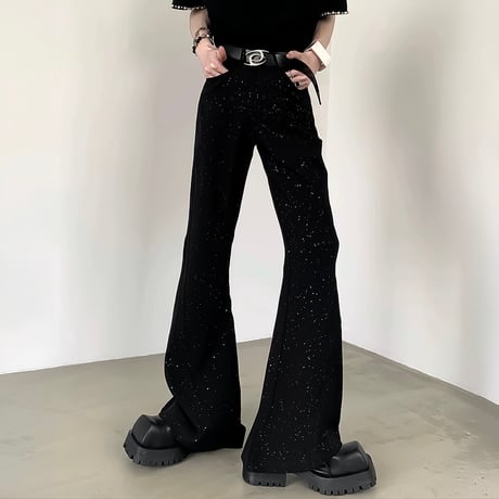glittering flare trousers　VM1119