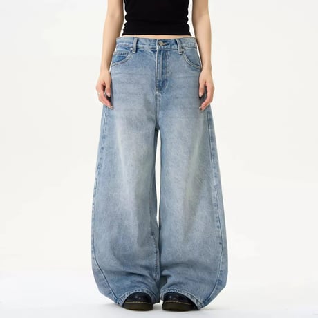 ultra wide baggy denim　VG1084