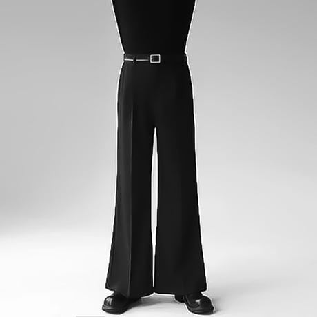minimal tucked wide slacks　VM1124