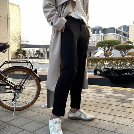 minimal straight ankle slacks　VG1051