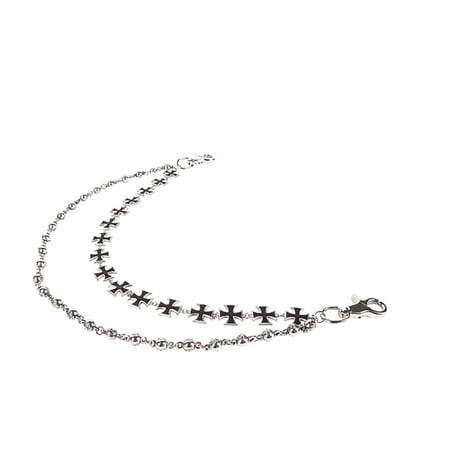 cross charm double wallet chain　VM1085