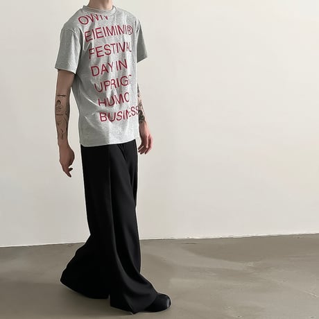 bold typo relaxed tee /2color　VM1036