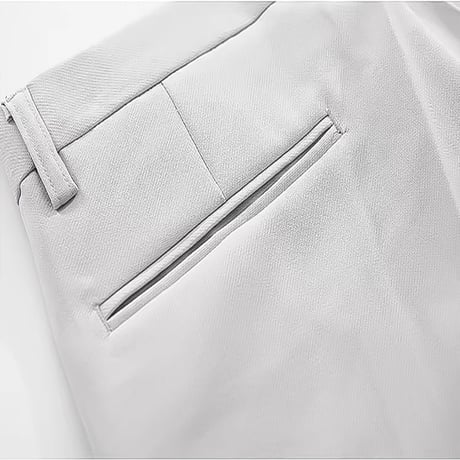 minimal straight center press slacks /2color　VG1316