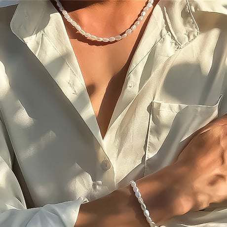 baroque pearl beads necklace　VM1002