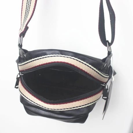 retro stripe strap body bag /3color　VG1213
