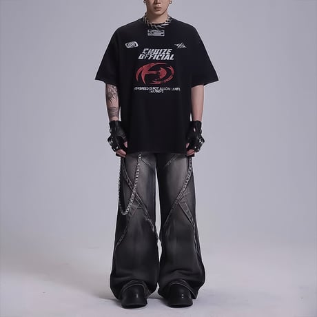 oversized street logo tshirt　VM1100