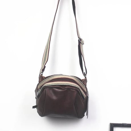 retro stripe strap body bag /3color　VG1213